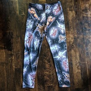 Freeze cats in space leggings